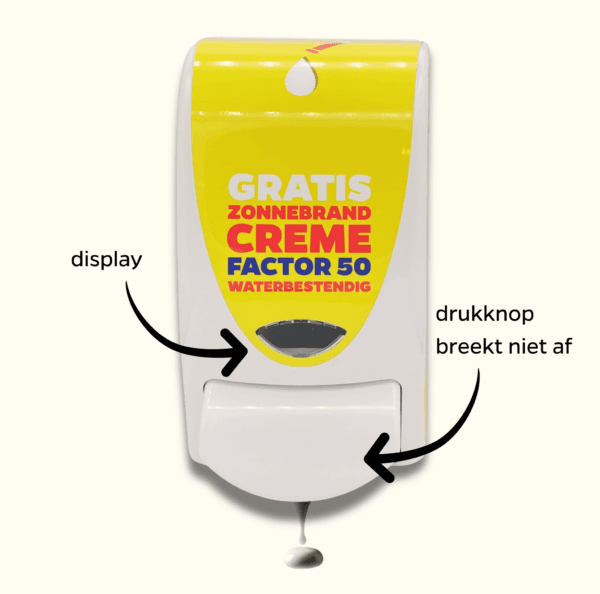 Dispenser met eigen ontwerp Factor 50 - Afbeelding 7