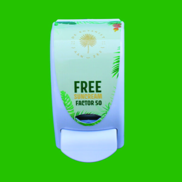 Dispenser met eigen ontwerp Factor 50 - Afbeelding 3