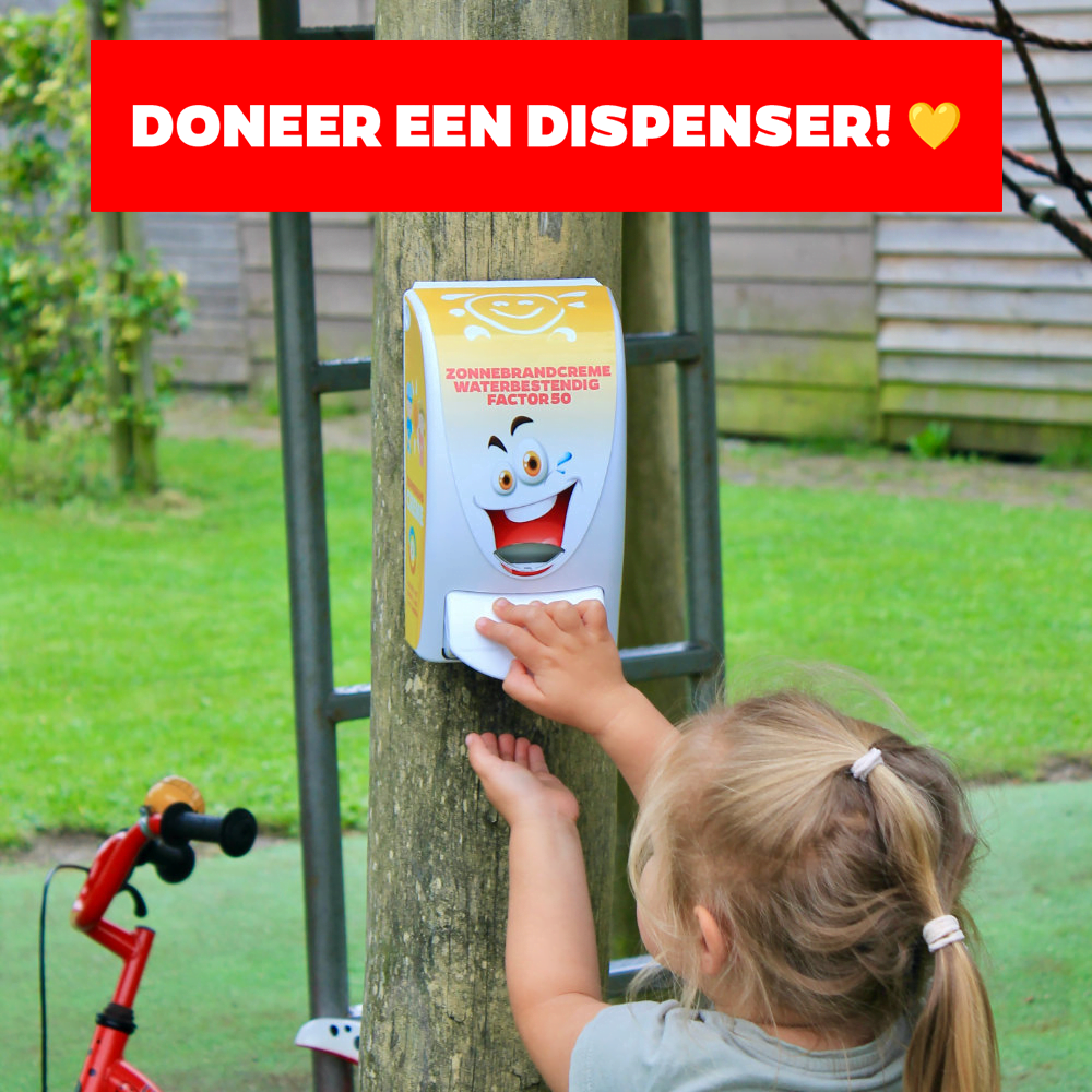 doneer een zonnebrand dispenser doneer een zonnebrand dispenser