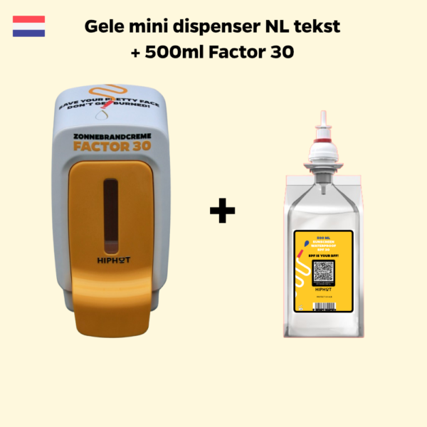 HIPHOT zonnebrandcreme dispenser factor 30 Nederlands- 500ML