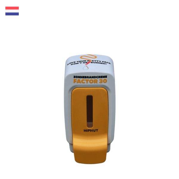 HIPHOT 1/2 liter zonnebrandcreme dispenser factor 30 NL Tekst