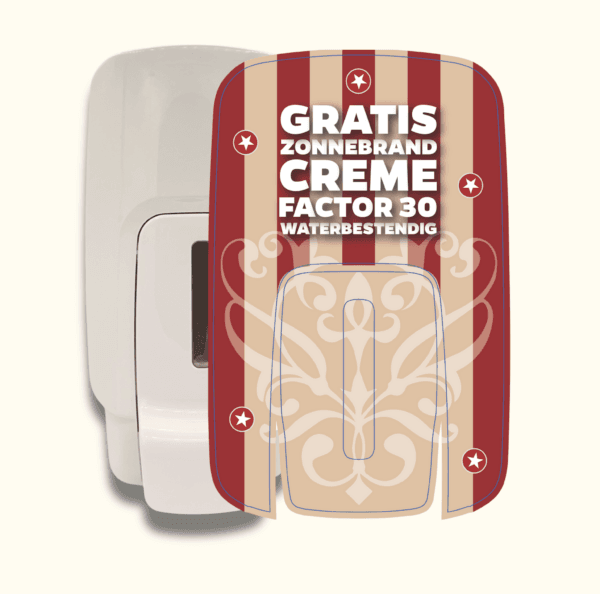 Dispenser met eigen ontwerp Factor 30