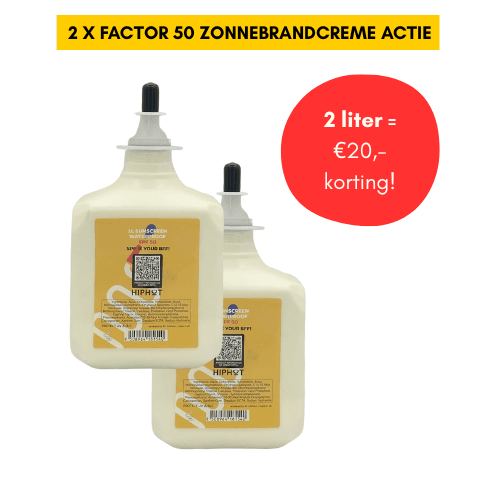 2 liter SPF50 €20,- korting