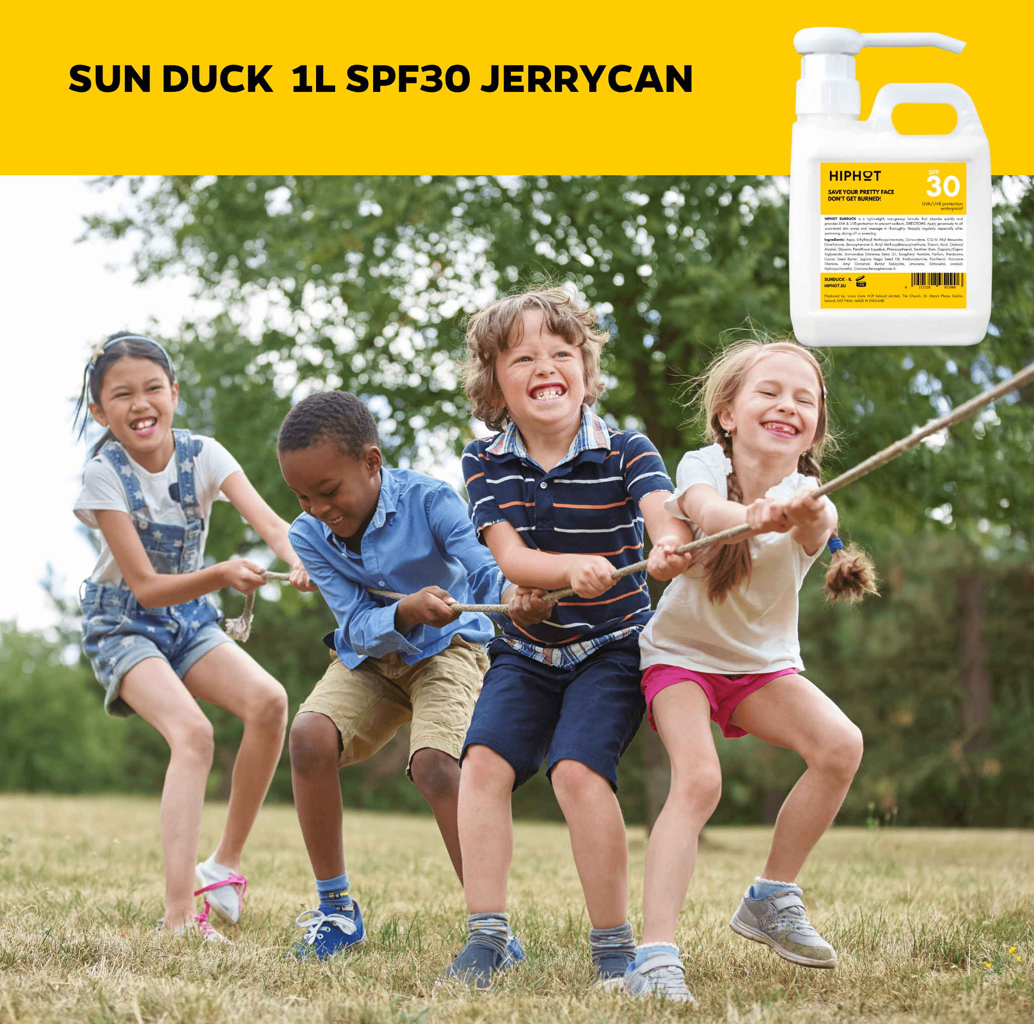 Sun Duck SPF 30 Zonnebrand 1 Liter Jerrycan met pomp | Grote Verpakking - Afbeelding 2