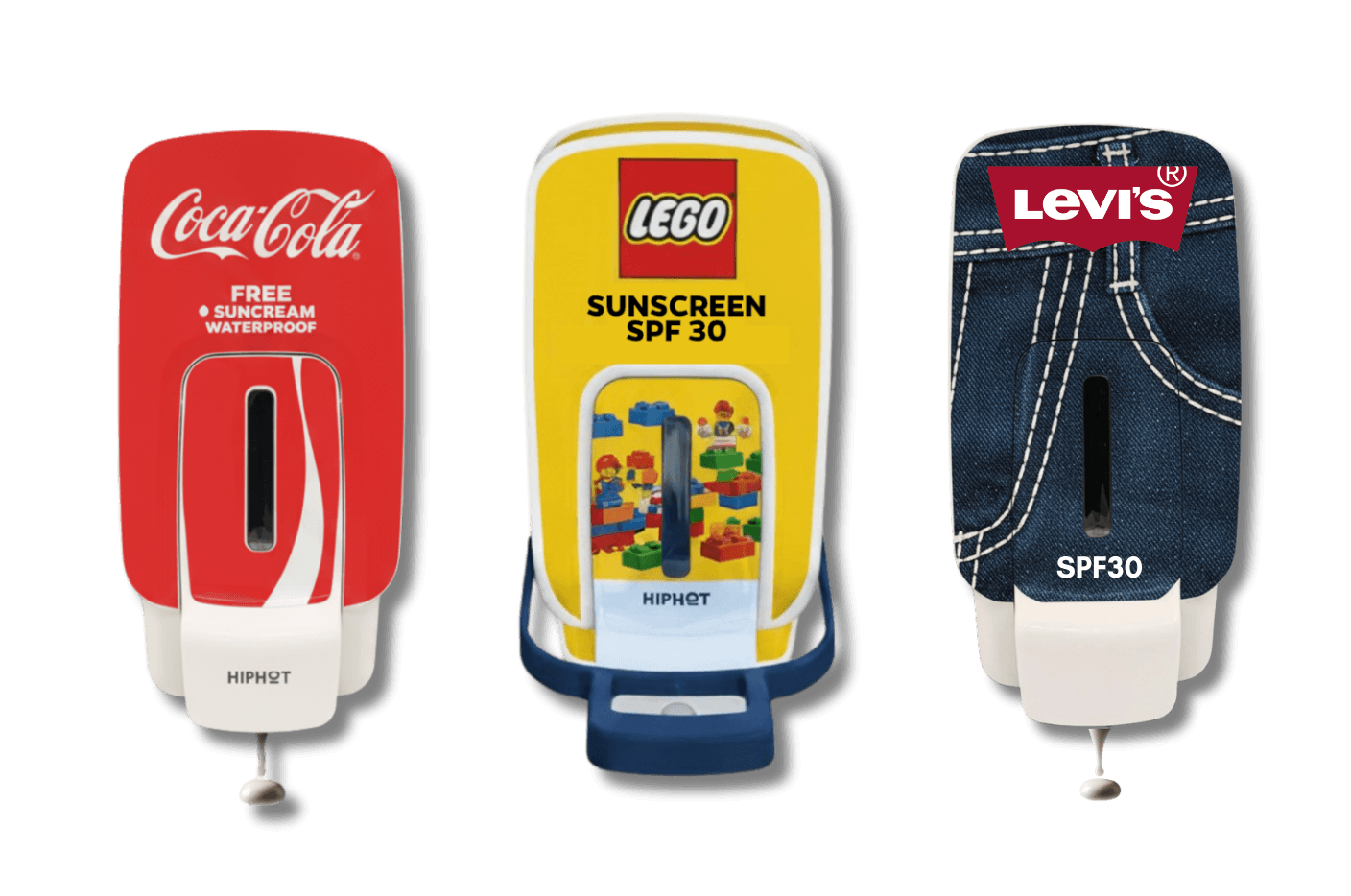 HIPHOT branded dispensers met eigen logo